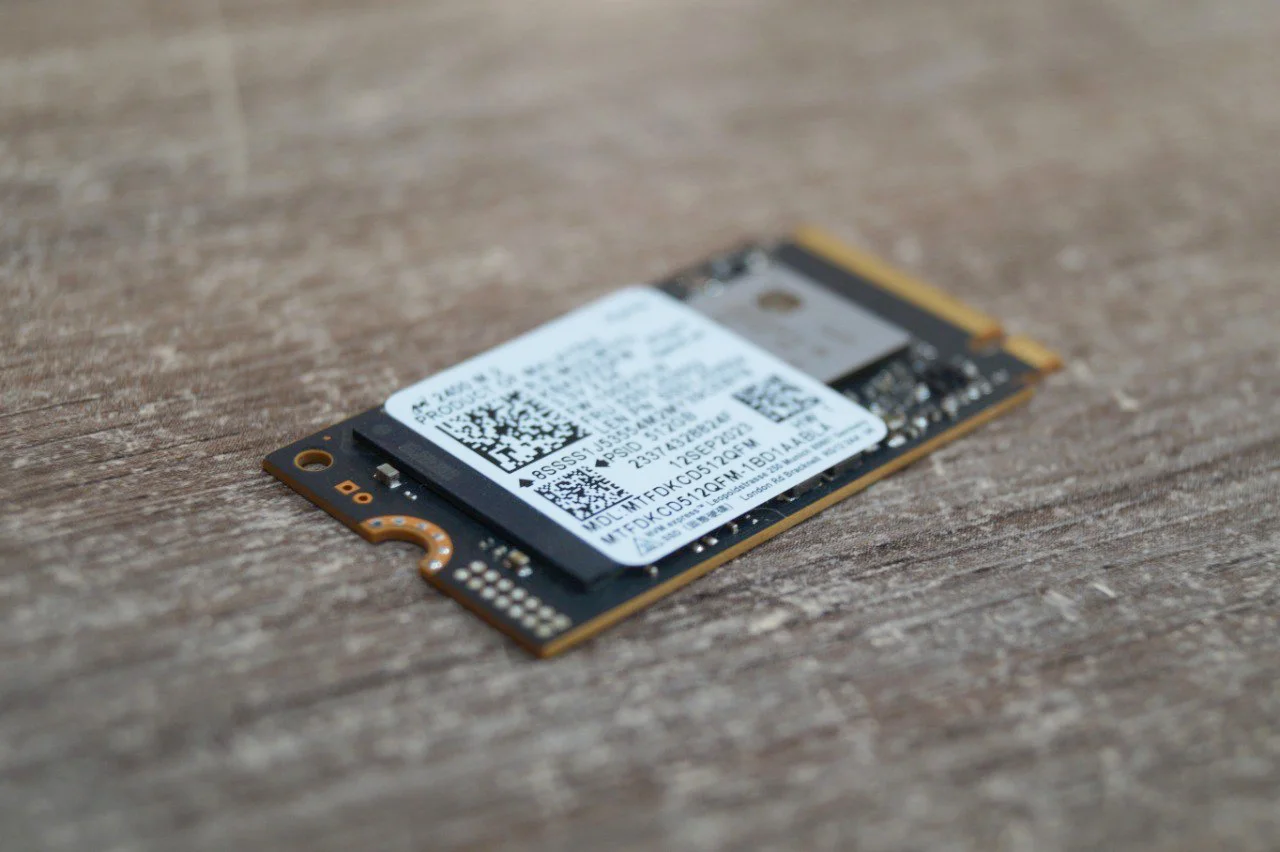 SSD Micron 2400 512Gb M.2 2230 PCIE Gen4 x4 NVMe (MTFDKBK512QFM) OEM Б/У preview 2