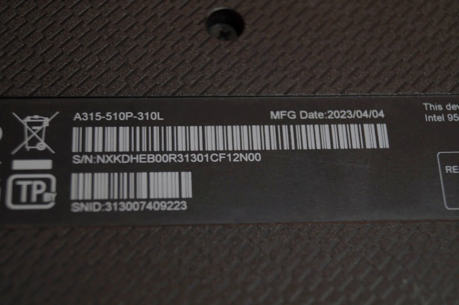 Ноутбук Acer Aspire A315-510P Б/У preview 6