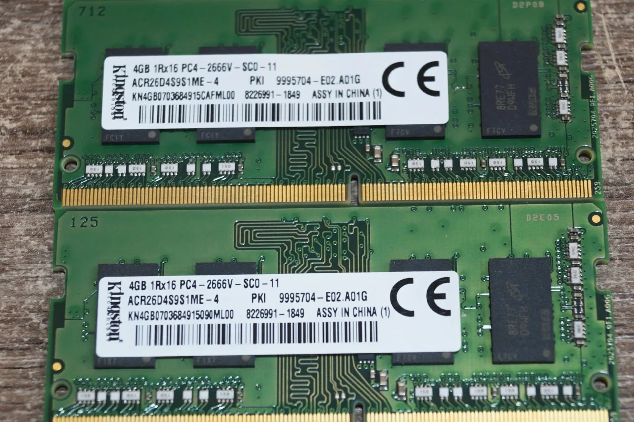 Пам'ять для ноутбуків Kingston (ACR26D4S9S1ME)8 GB (4+4 KIT) GB SO-DIMM DDR4 2666 MHz preview 2