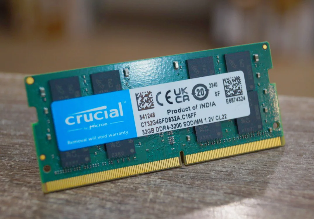 Пам'ять для ноутбуків Micron Crutial 32 GB SO-DIMM DDR4 3200 MHz 1