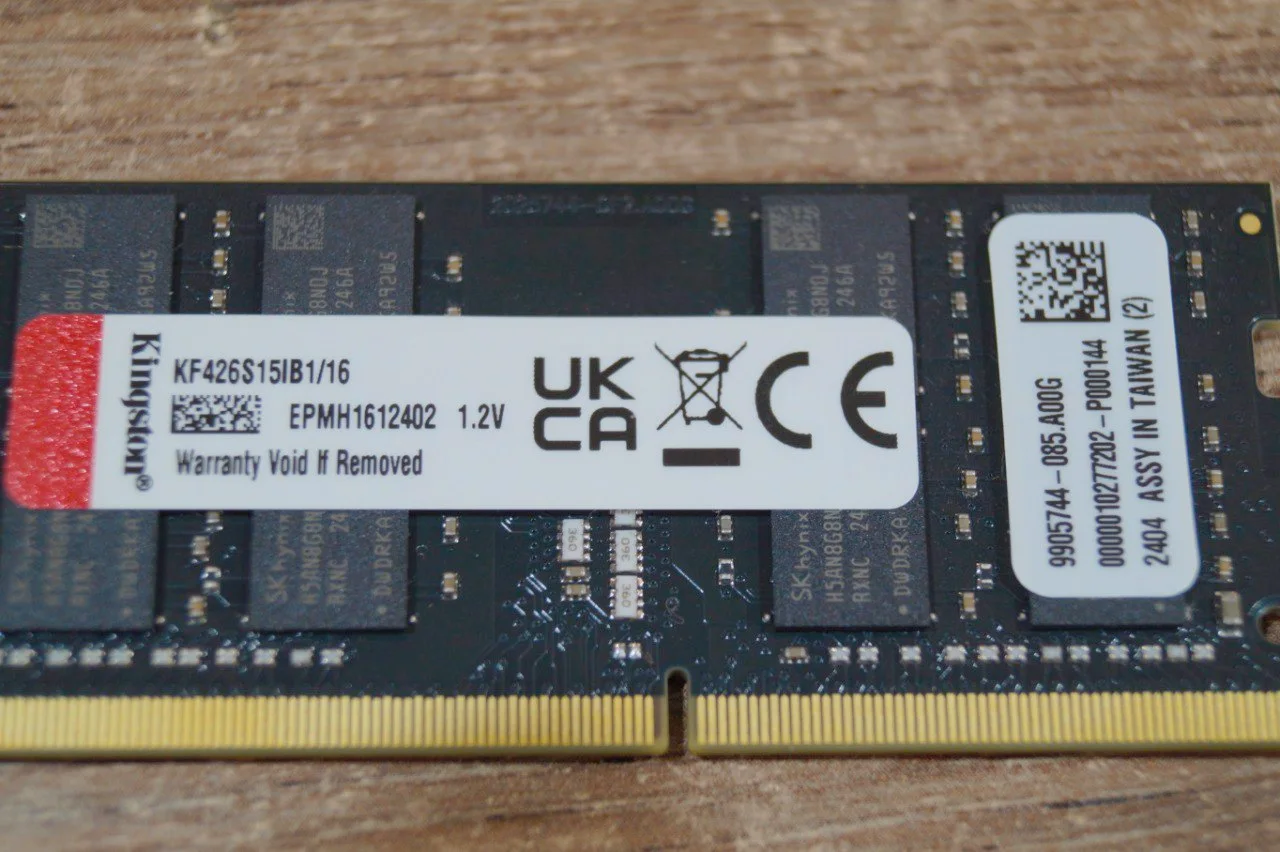 Пам'ять для ноутбуків Kingston Fury 16 GB SO-DIMM DDR4 2666 MHz preview 4