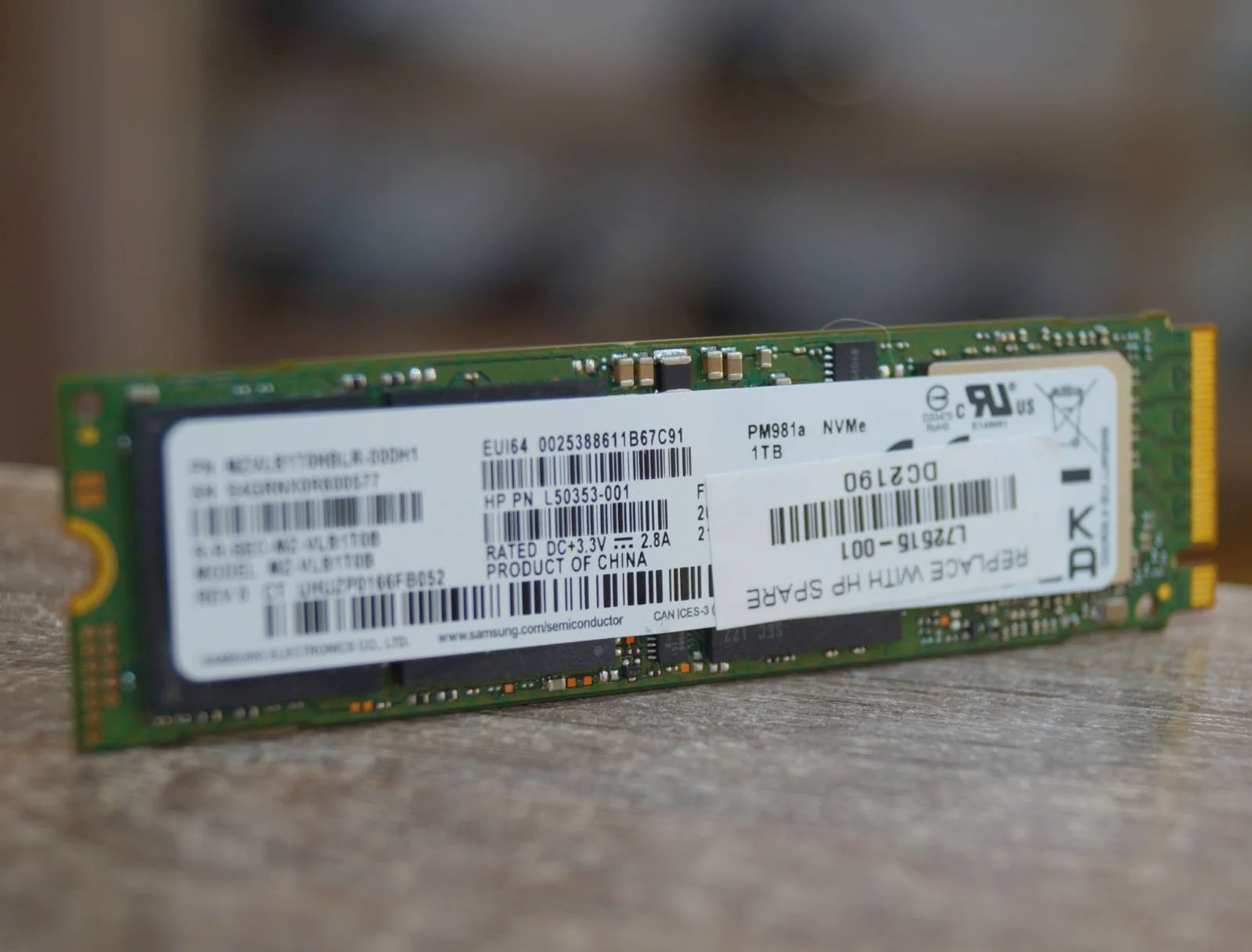 SSD накопичувач SSD Samsung 970 EVO OEM PM981а 1TB Б/У