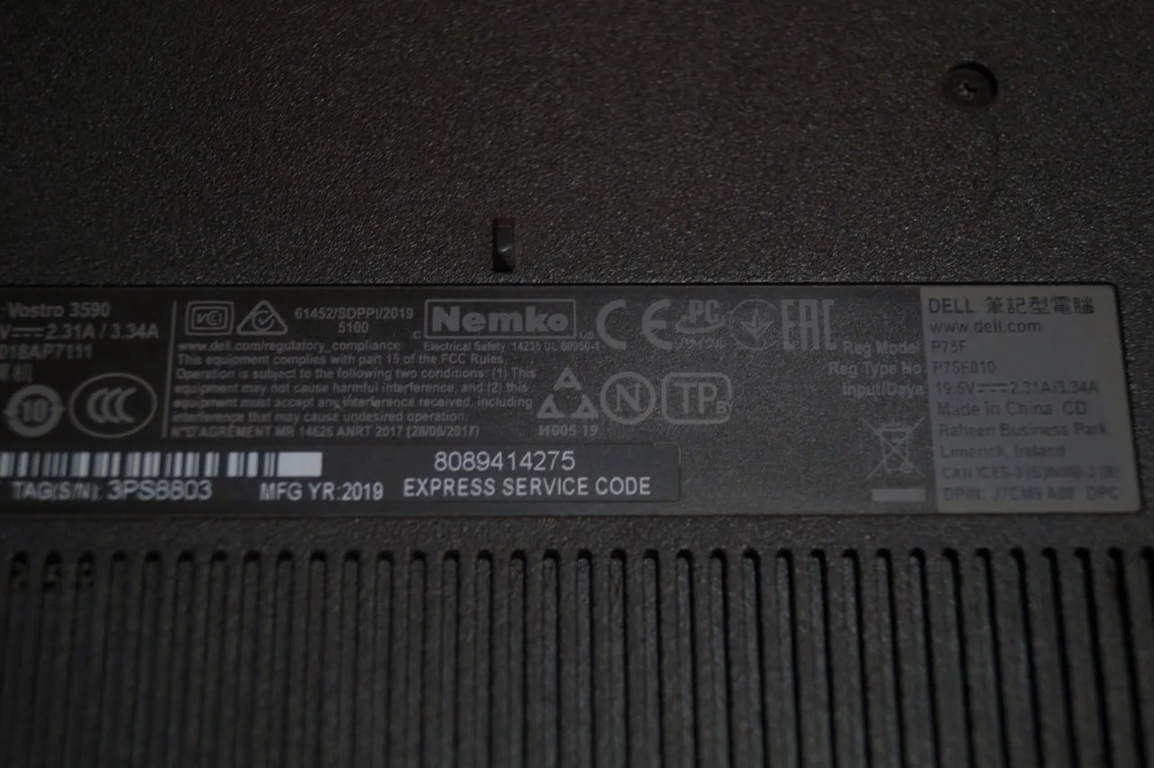 Ноутбук Dell Vostro 3590 Б/У preview 6