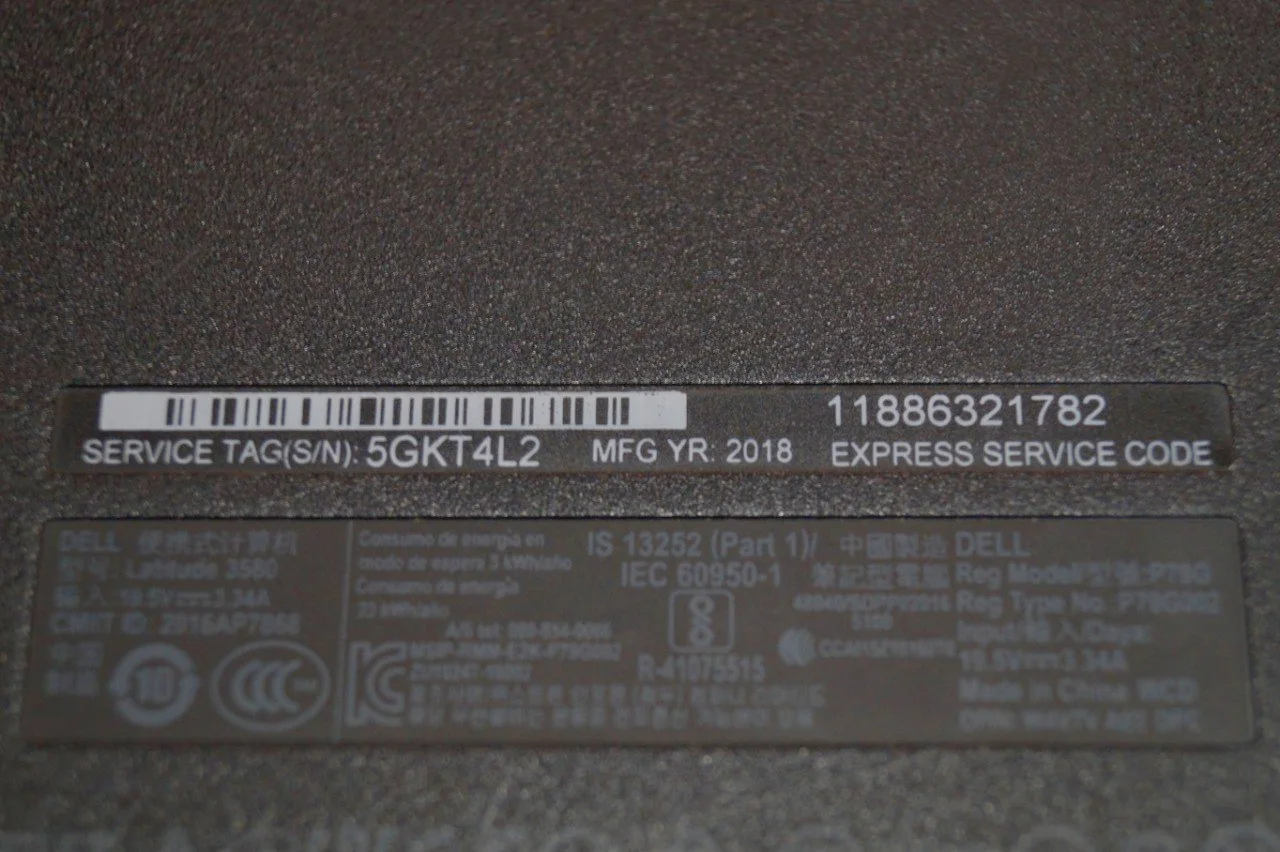 Ноутбук Dell Latitude 3580 Б/У preview 6