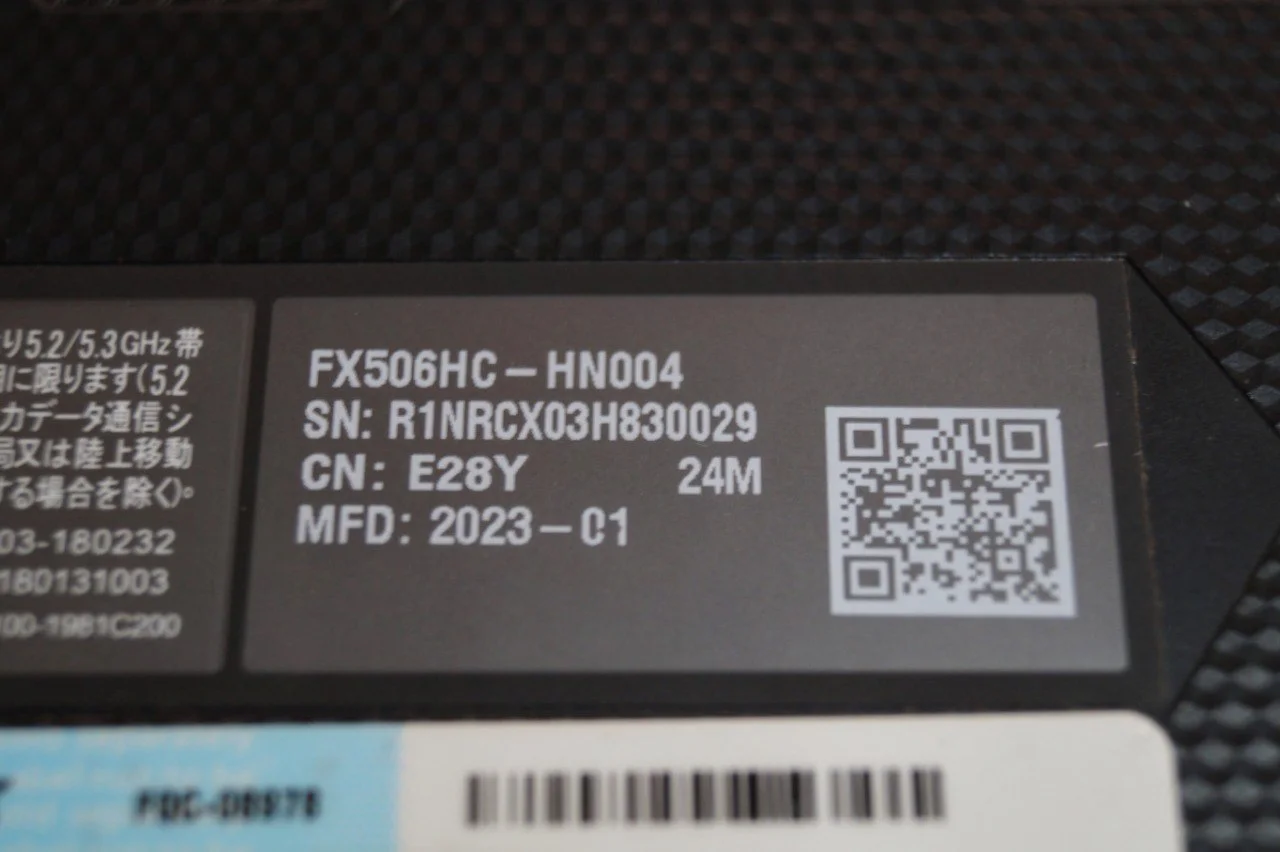 Ноутбук Asus TUF Gaming FX506HC Б/У preview 5