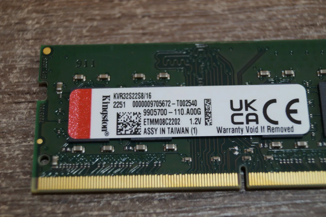 Пам'ять для ноутбуків Kingston (995700) 16 GB SO-DIMM DDR4 3200 MHz preview 2