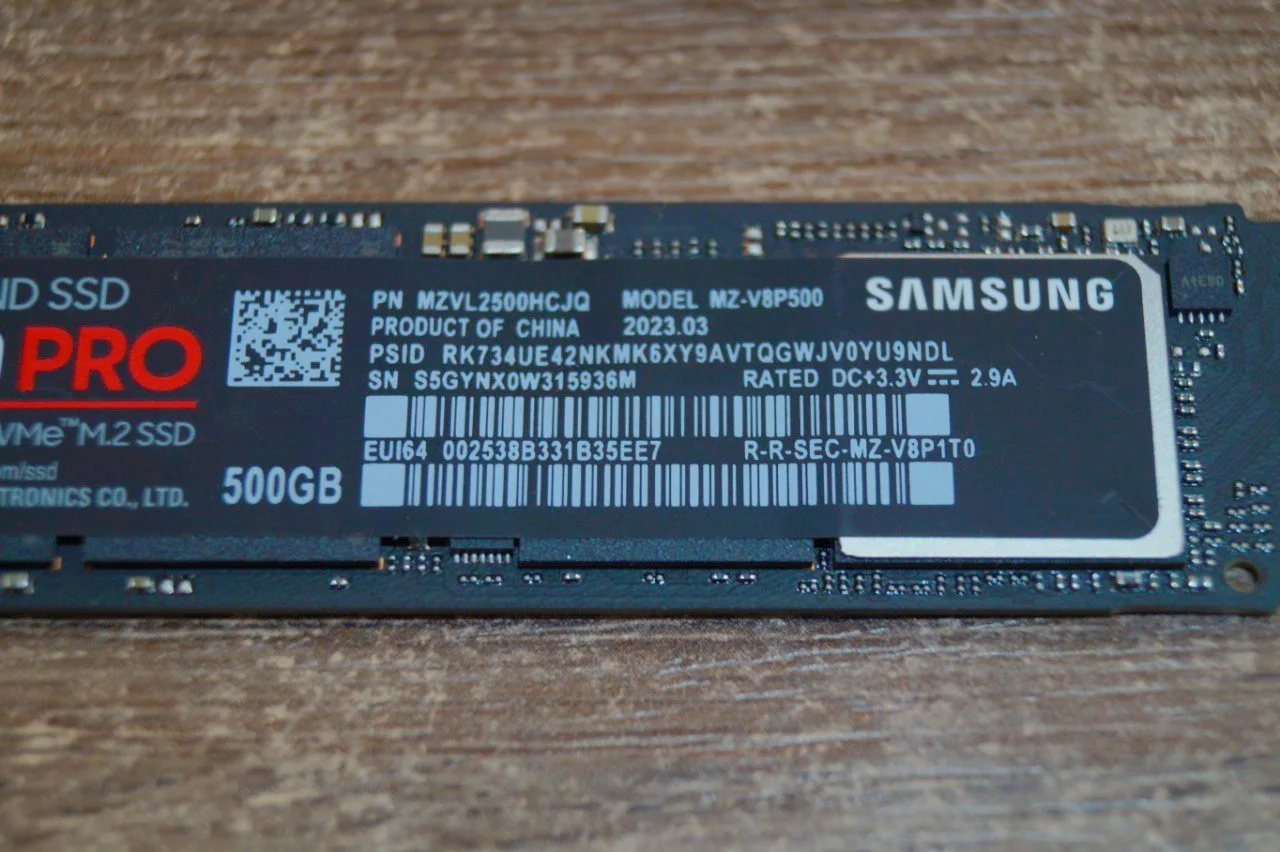 SSD накопичувач Samsung 980 PRO Б/У preview 3