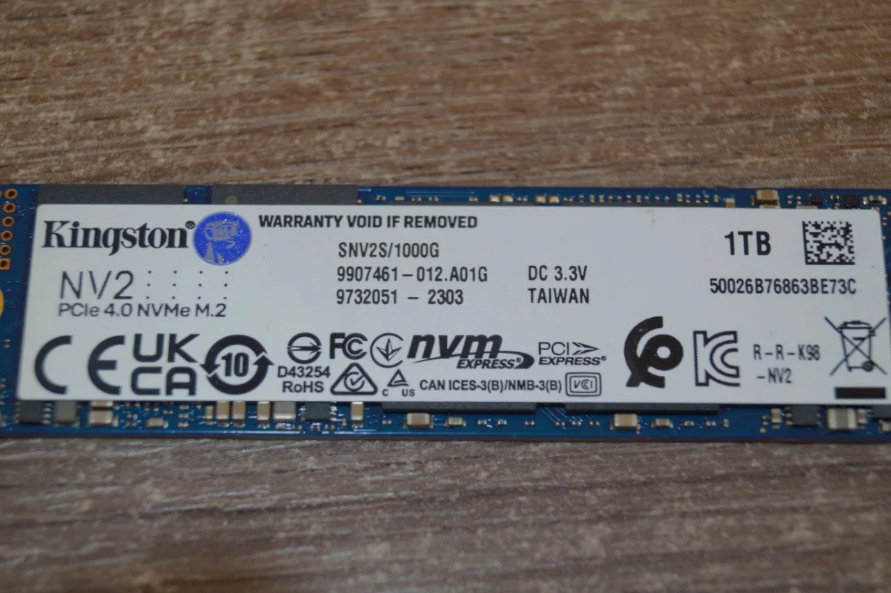SSD накопичувач Kingston SNV1000G  1 TB Б/У preview 2