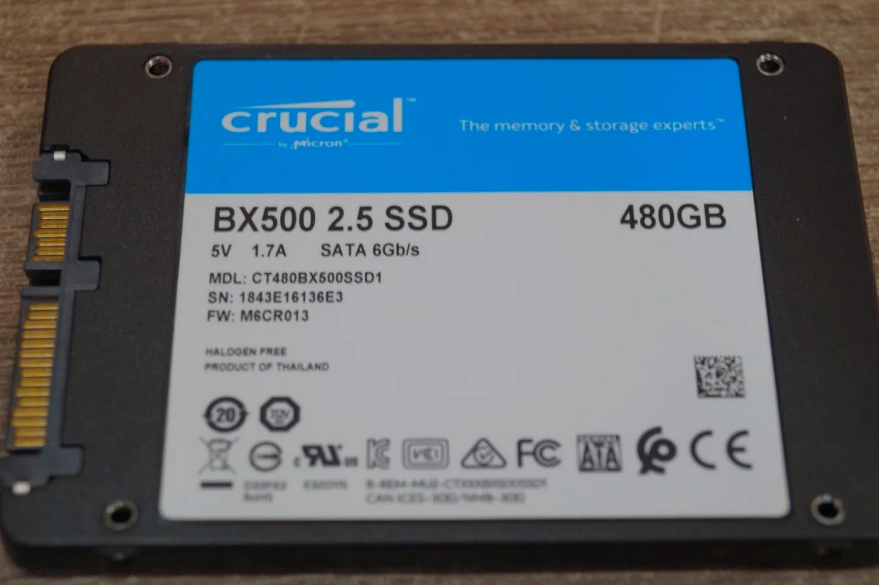 SSD накопичувач Crucial BX500 480 GB Б/У preview 4