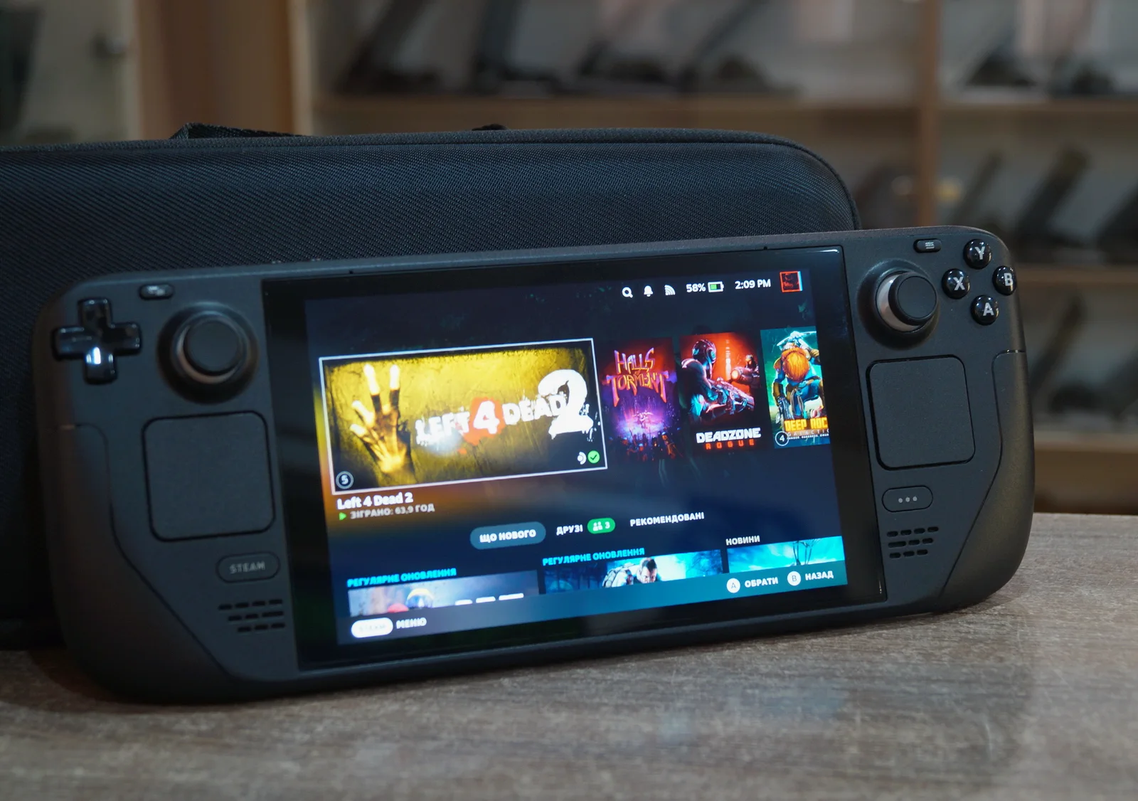 Портативна ігрова консоль Valve Steam Deck 256 ГБ Б/У 1