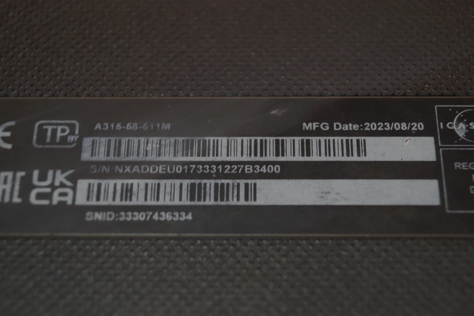 Ноутбук Acer Aspire A315-58 Б/У preview 7