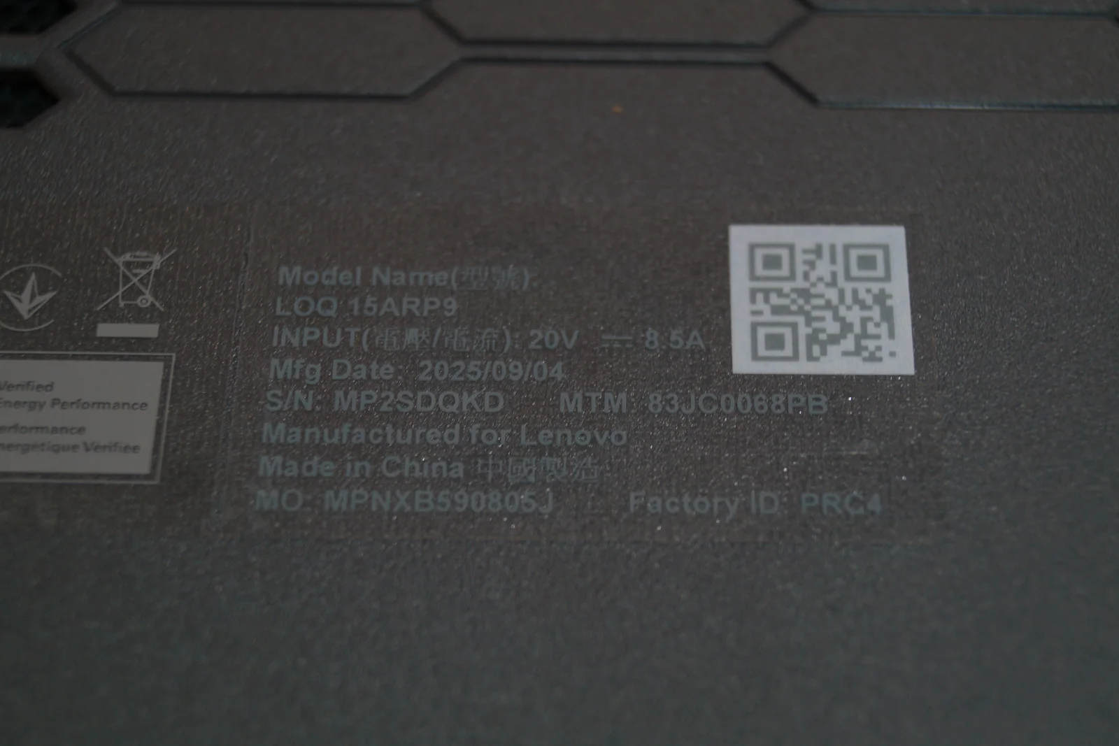 Ноутбук Lenovo LOQ 15ARP9 Б/У preview 8