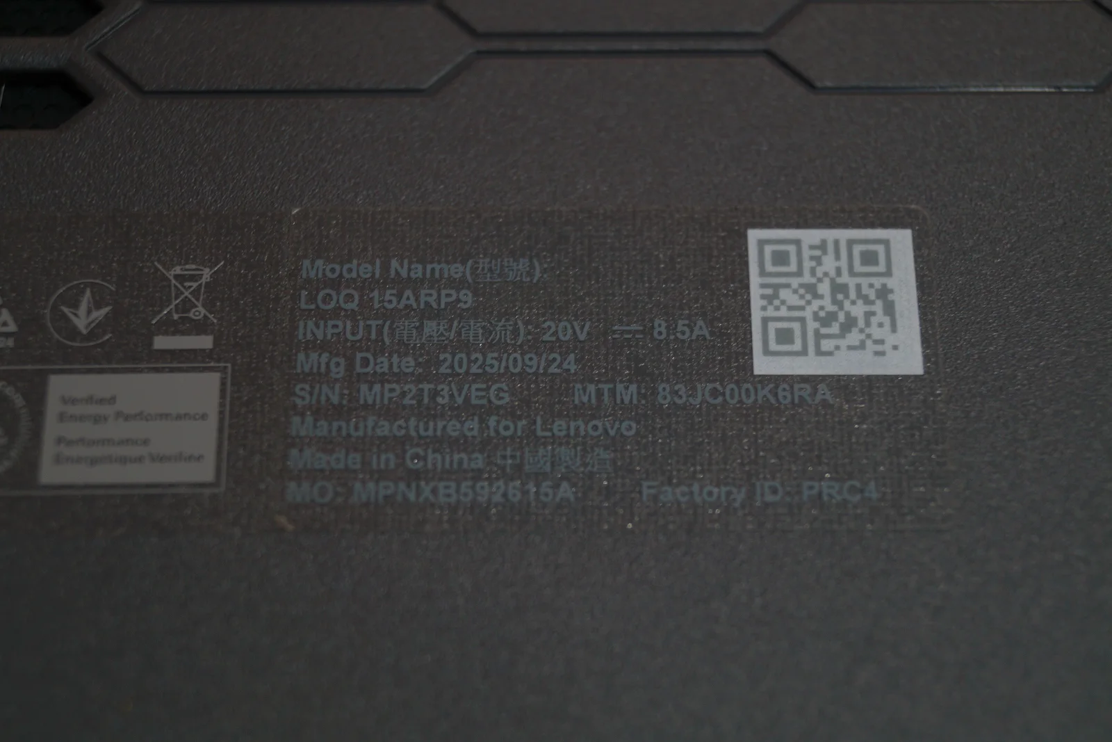 Ноутбук Lenovo LOQ 15ARP9 Б/У preview 8