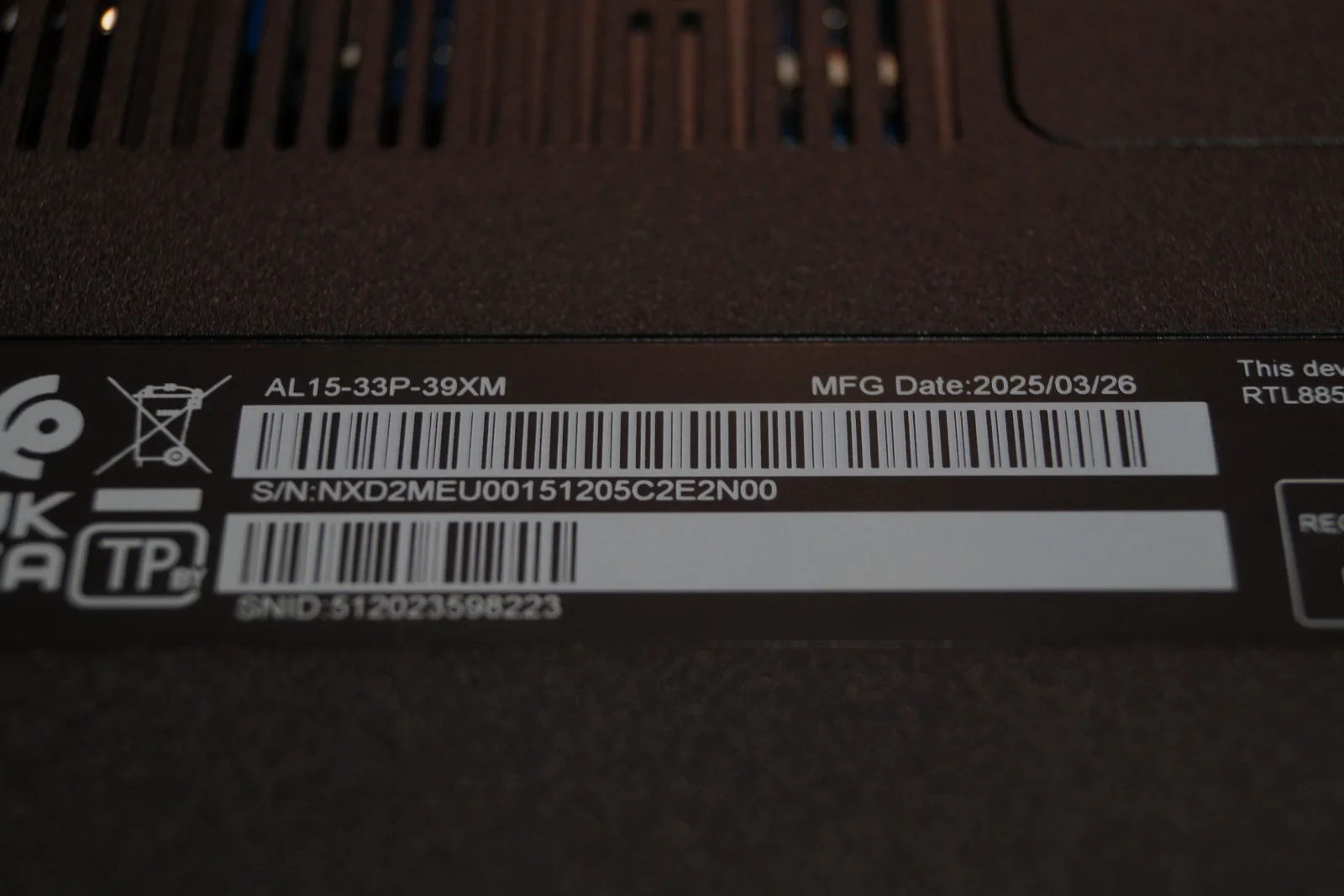 Ноутбук Acer Aspire Lite AL15-33P Б/У preview 7