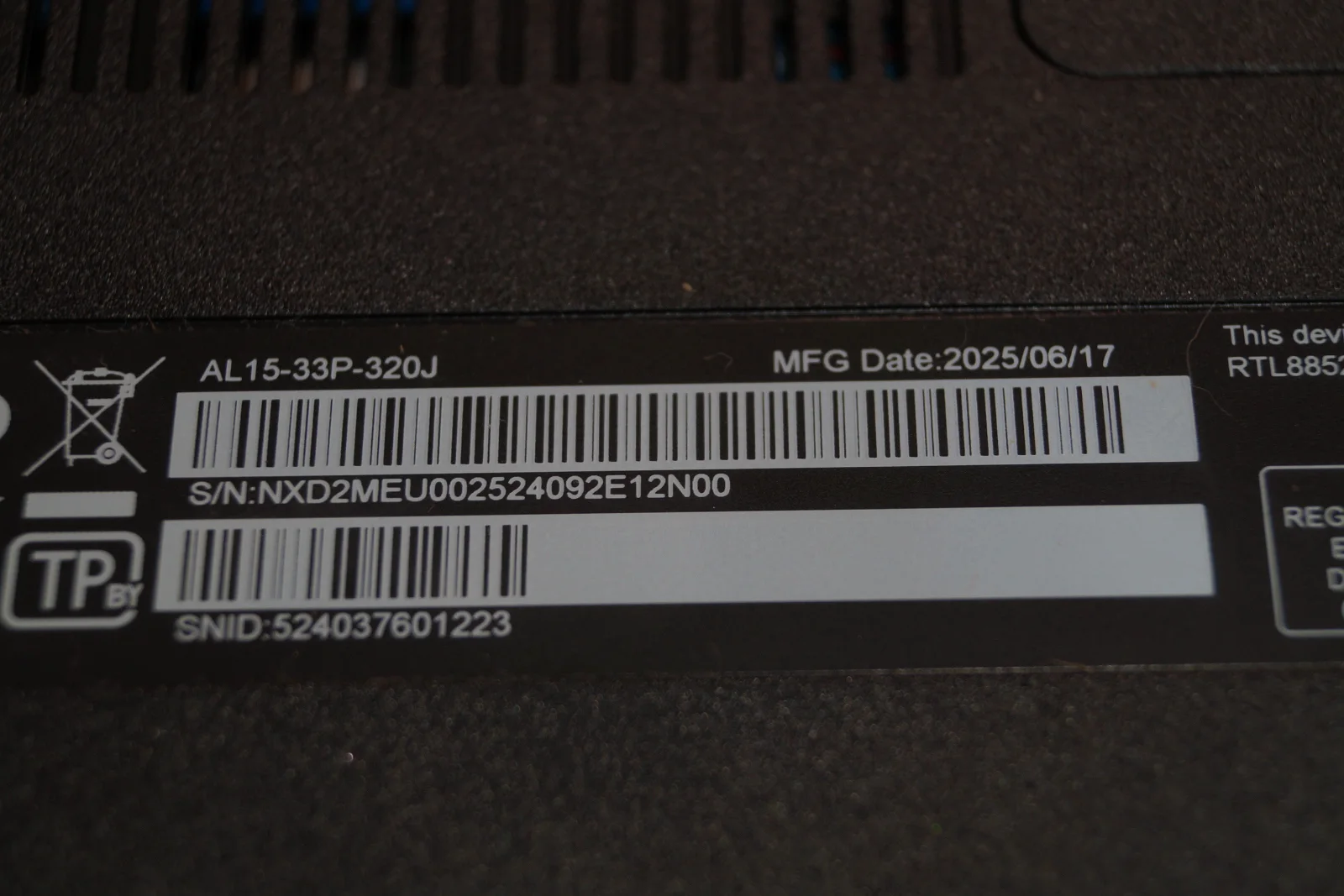 Ноутбук Acer Aspire Lite AL15-33P Б/У preview 8