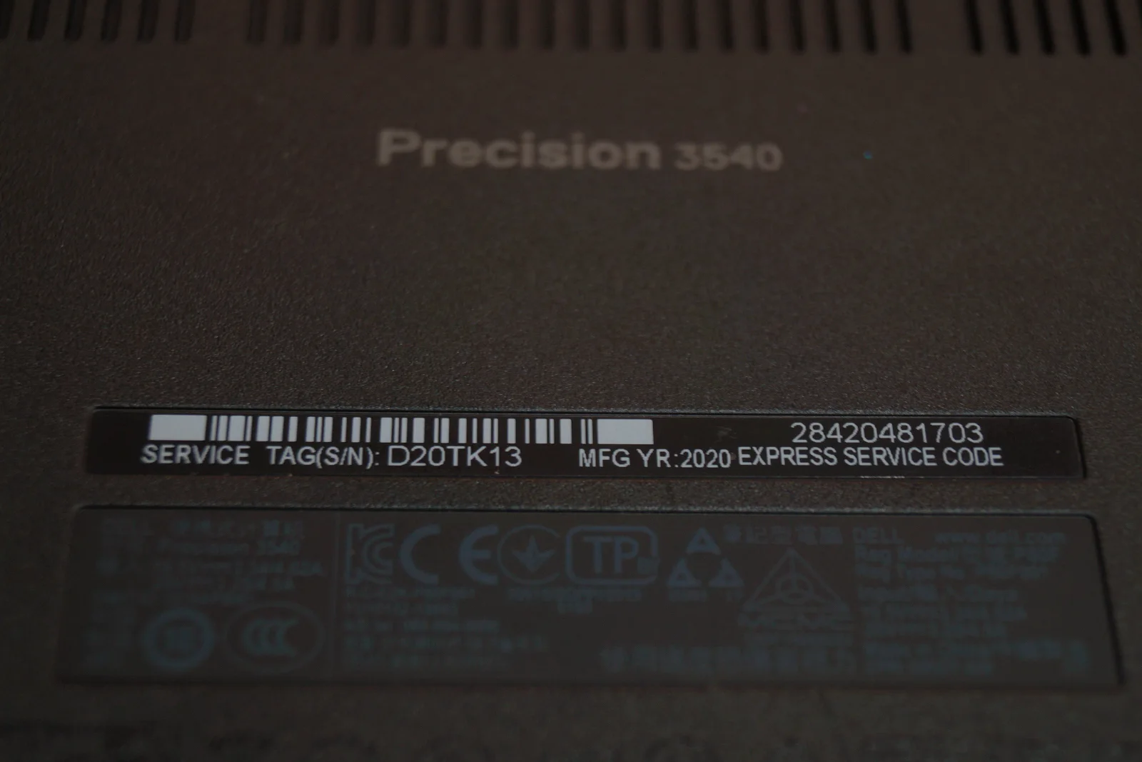 Ноутбук Dell Precision 3540 Б/У preview 7