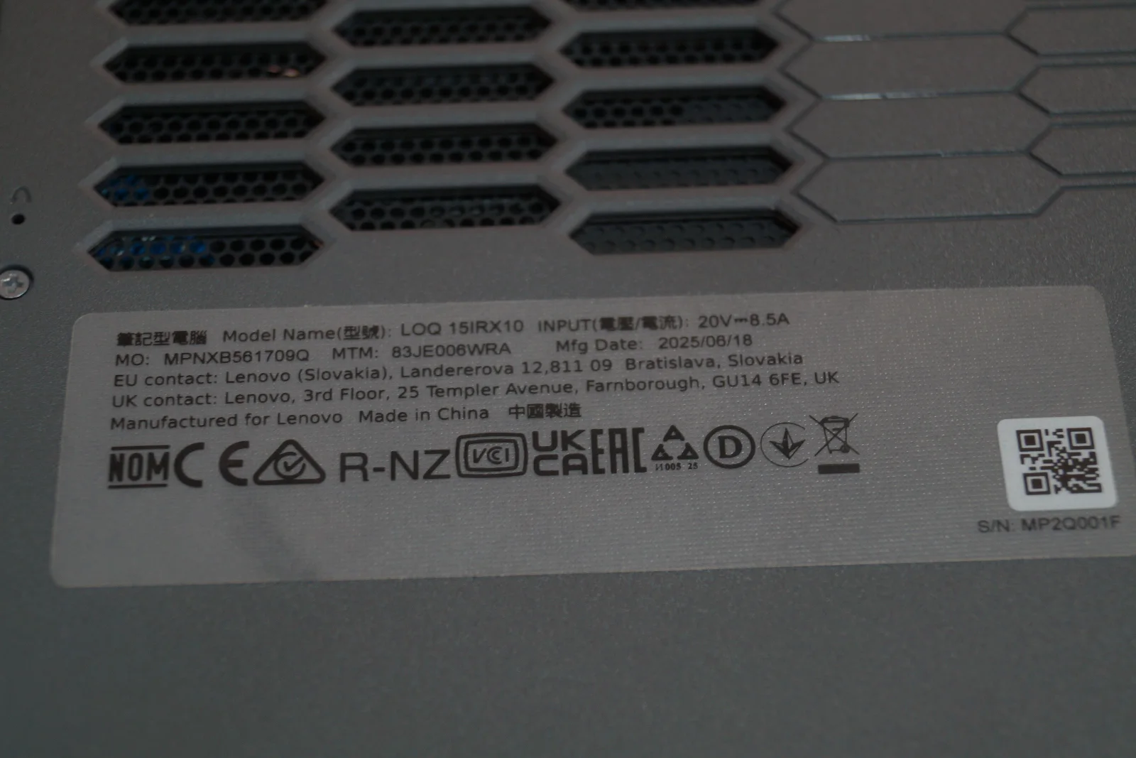 Ноутбук Lenovo LOQ 15IRX10 Б/У preview 8