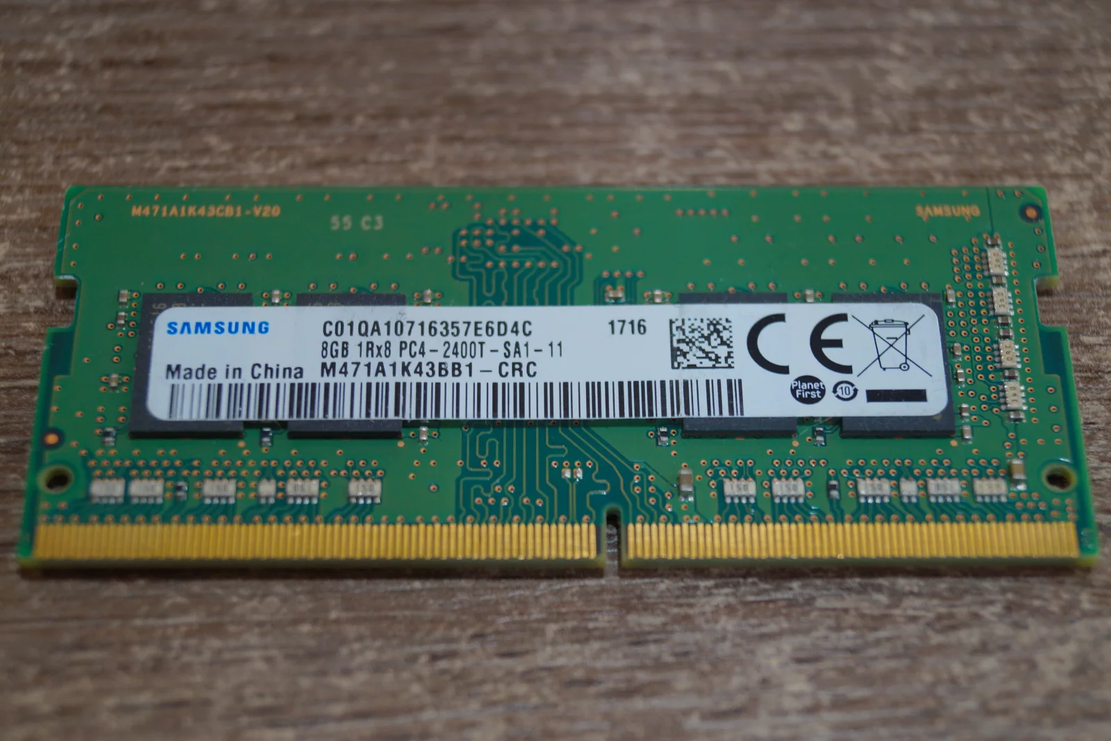 Пам'ять для ноутбуків Samsung 8 GB SO-DIMM DDR4 2400 MHz preview 6