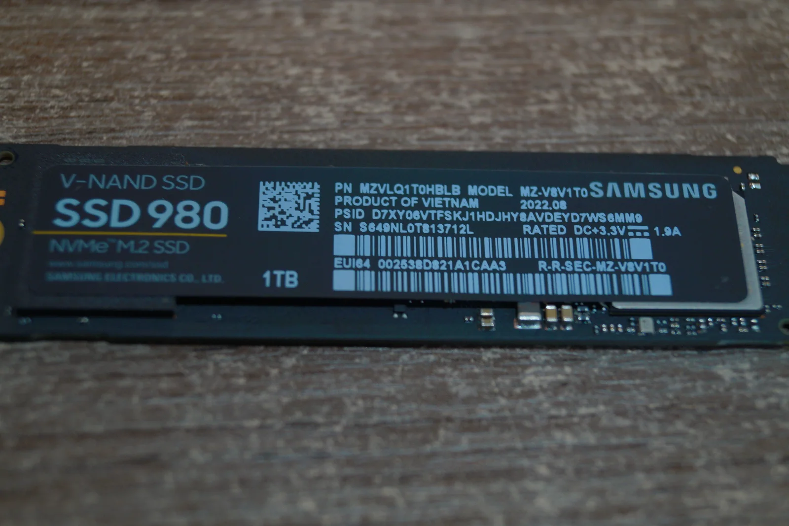SSD накопичувач Samsung 980 1000 ГБ Б/У preview 6